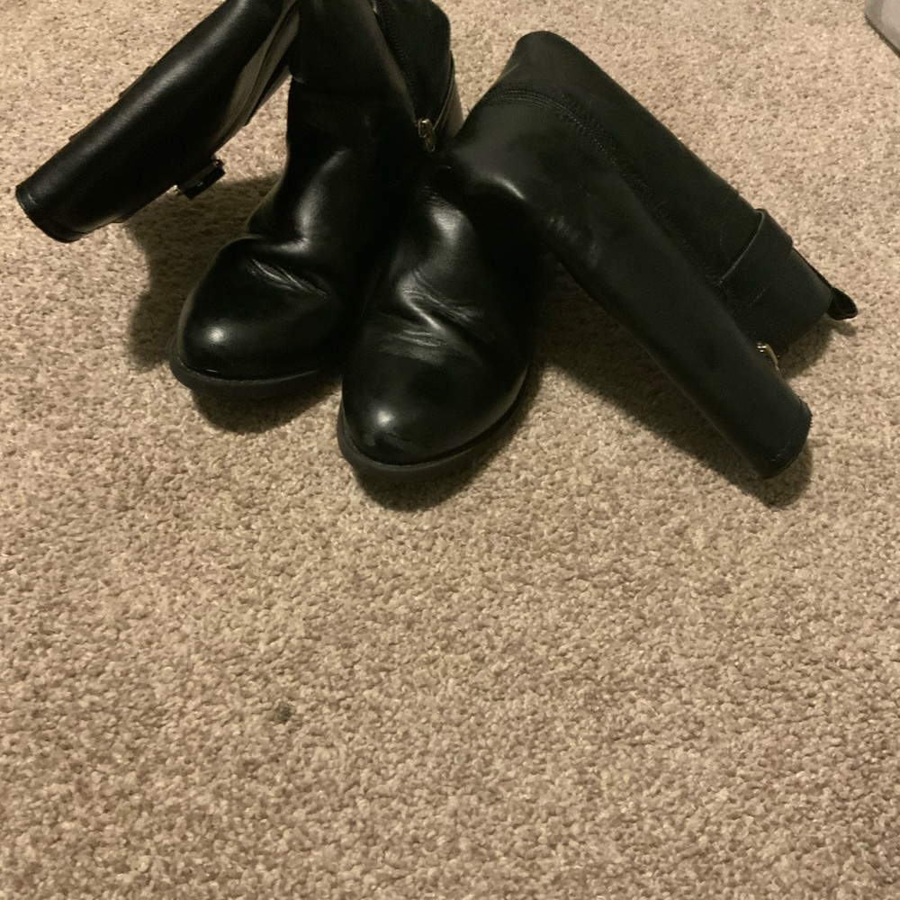 Tommy Hilfiger Black Leather Footwear